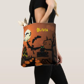 Sac de Trick or Treat Maison Hantée (De près)
