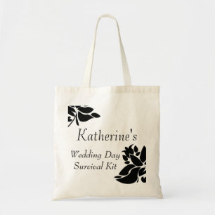Sac de trousse de survie de jour de mariage floral