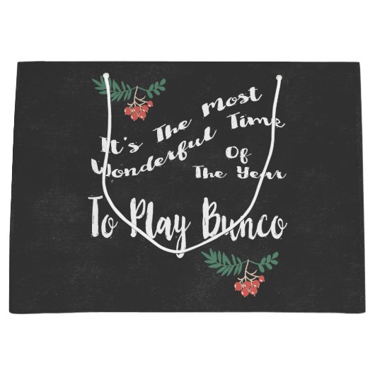 Sac d'échange de cadeau de Bunco de Noël de (Devant)