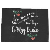 Sac d'échange de cadeau de Bunco de Noël de (Dos)