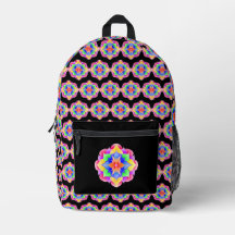 Sac d'école de mandala arc-en-ciel