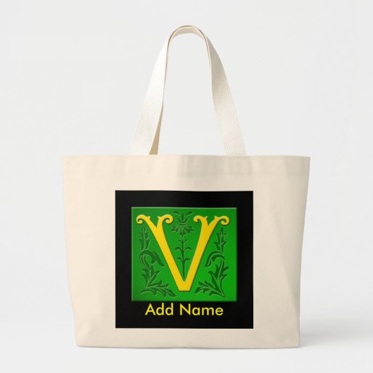 Sac décoré d'un monogramme (Devant)