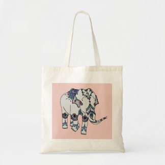 Sac d'éléphant embelli par or rose