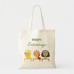 Sac d'entourage de jeune mariée de spa