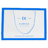 Sac d'entreprise avec monogramme et coordonnées de (Dos)