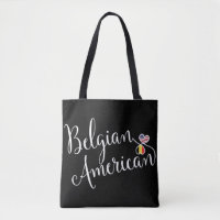 Sac d'épicerie Belge Américain Entwin Hearts