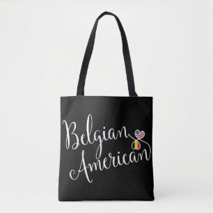 Sac d'épicerie Belge Américain Entwin Hearts