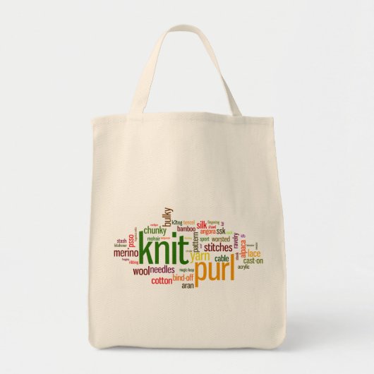 Sac d'épicerie de maille de Knit (Devant)