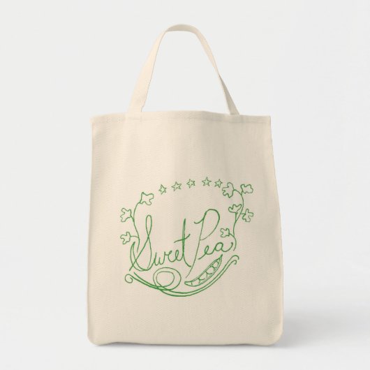 Sac d'épicerie de pois doux (Devant)