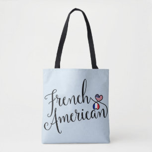 Sac d'épicerie French American Entwin Hearts