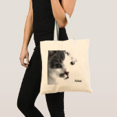 Sac d'épicerie gros-plan pour visage de chat perso (Devant (produit))