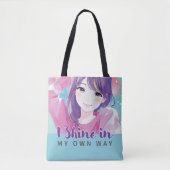 Sac design d'inspiration Anime avec Note expressiv (Devant)