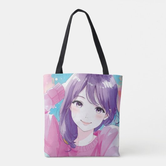 Sac design d'inspiration Anime avec Note expressiv (Dos)