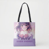 Sac design d'inspiration Anime avec Note expressiv (Devant)