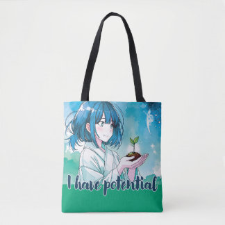 Sac design d'inspiration Anime avec Note expressiv