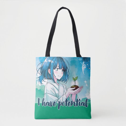 Sac design d'inspiration Anime avec Note expressiv (Devant)