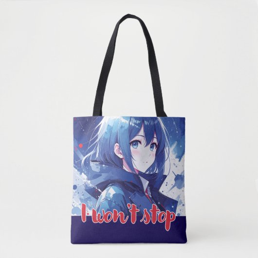 Sac design d'inspiration Anime avec Note expressiv (Devant)