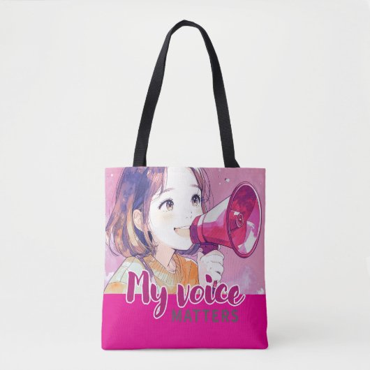 Sac design d'inspiration Anime avec Note expressiv (Devant)