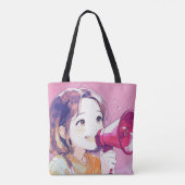 Sac design d'inspiration Anime avec Note expressiv (Dos)