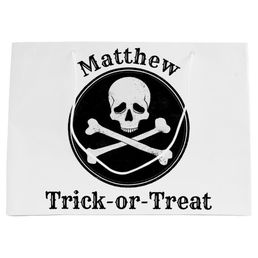 Sac d'Halloween croisé personnalisé (Devant)