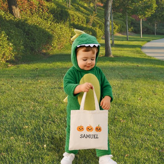 Sac d'Halloween de nom personnalisé ou de traiteme