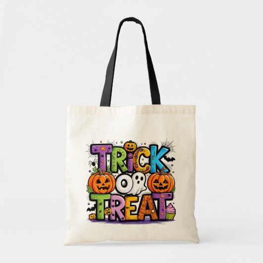 Sac d'Halloween personnalisé ou sac de traitement (Devant)