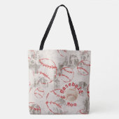 Sac d'impression Grunge Maman De Baseball (Devant)