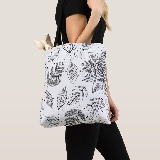 Sac d'impression noir et blanc II (De près)