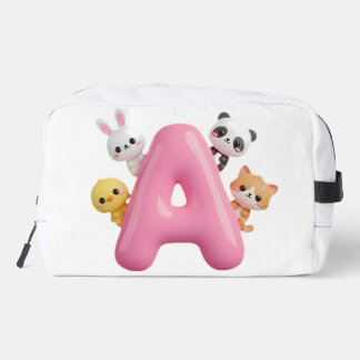 Sac DIY Lettre A Ballon Rose Animaux de la Forêt