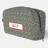 Sac Dopp à motif de crâne (Coin droit)