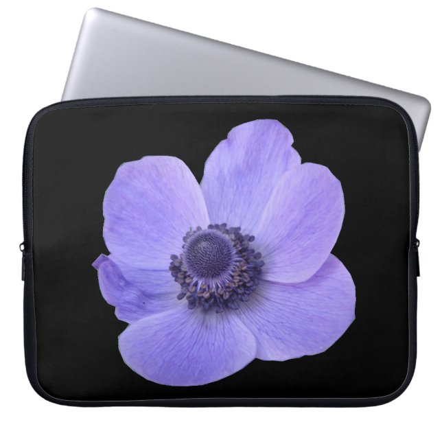 Sac d'ordinateur portable Anemone bleu (Devant)