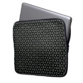 Sac d'ordinateur portable Black Circular Delight (devant gauche)