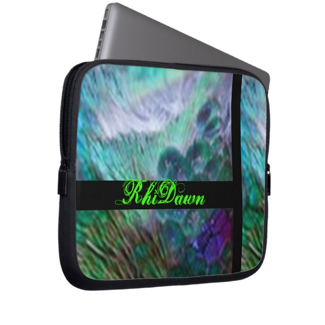 Sac d'ordinateur portable de paon (Devant droit)