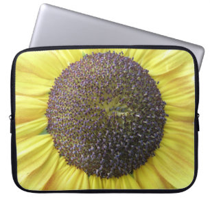 Sac d'ordinateur portable de tournesol jaune