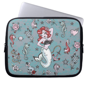 Sac d'ordinateur portable Fluff Molly Mermaid