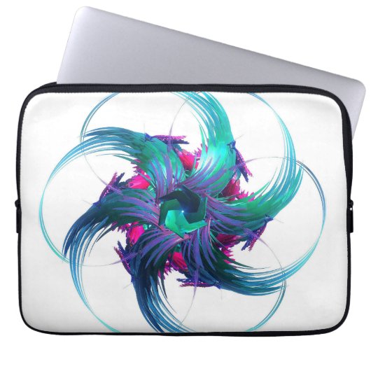 Sac d'ordinateur portable Fractal Imaginaire (Devant)