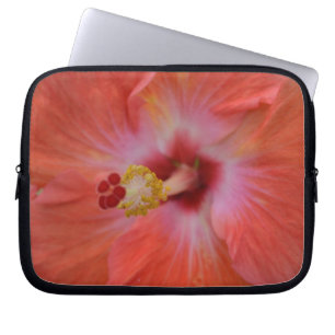 Sac d'ordinateur portable Orange Hibiscus