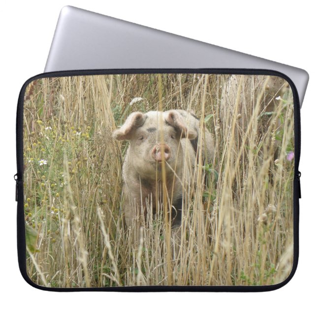 Sac d'ordinateur portable pour cochon joli (Devant)