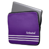 sac d'ordinateur portable violet activé (devant gauche)