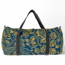 Sac double en or en fleurs élégance
