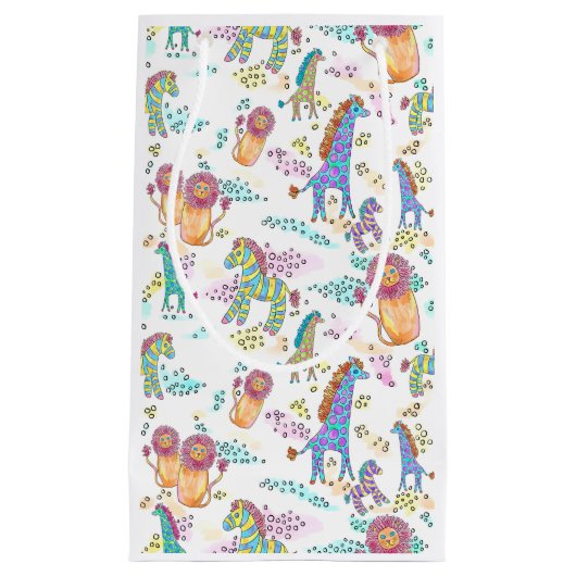 sac doux de cadeau de bébé de safari (Devant)