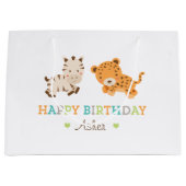 Sac doux fait sur commande de cadeau de safari (Devant)