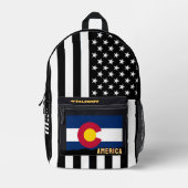 Sac drapeau Colorado personnalisé, drapeau américa (Recto)