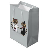 Sac drôle de cadeau de jeunes mariés de raton (Dos Angle)