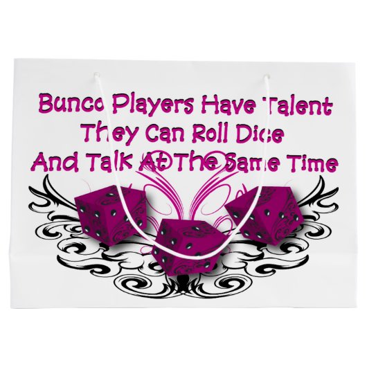 Sac drôle de prix de jeu de matrices de Bunco (Dos)