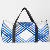 Sac Duffel - Bleu Grilles Traversées Diagonalement (Recto)