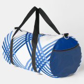 Sac Duffel - Bleu Grilles Traversées Diagonalement (Coin droit)