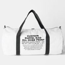 Sac Duffel personnalisé sur impression 55L