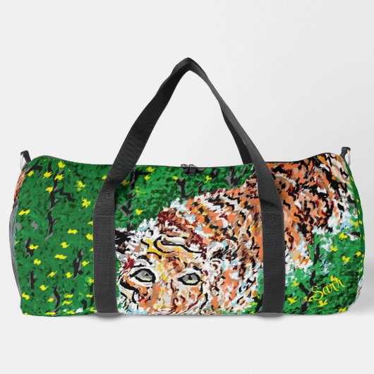 Sac Duffel : Tigre En Course (Verso)