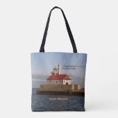 Sac Duluth Harbour South Pier Light tout bag (Dos)